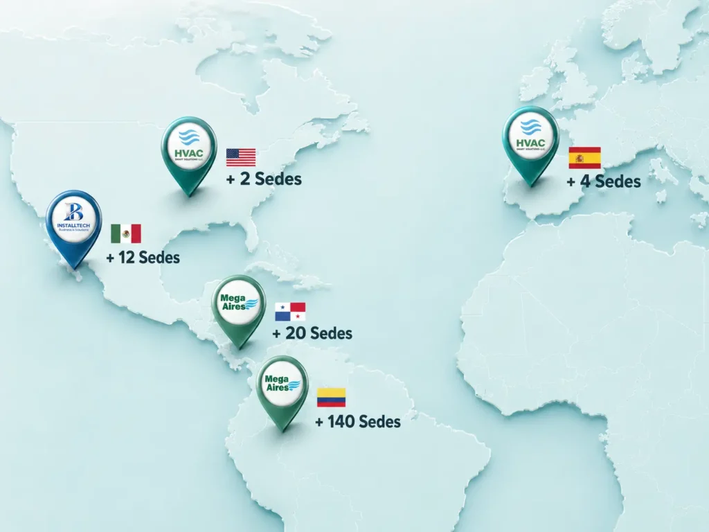 Mapa HVAC InstallTech Mega Aires